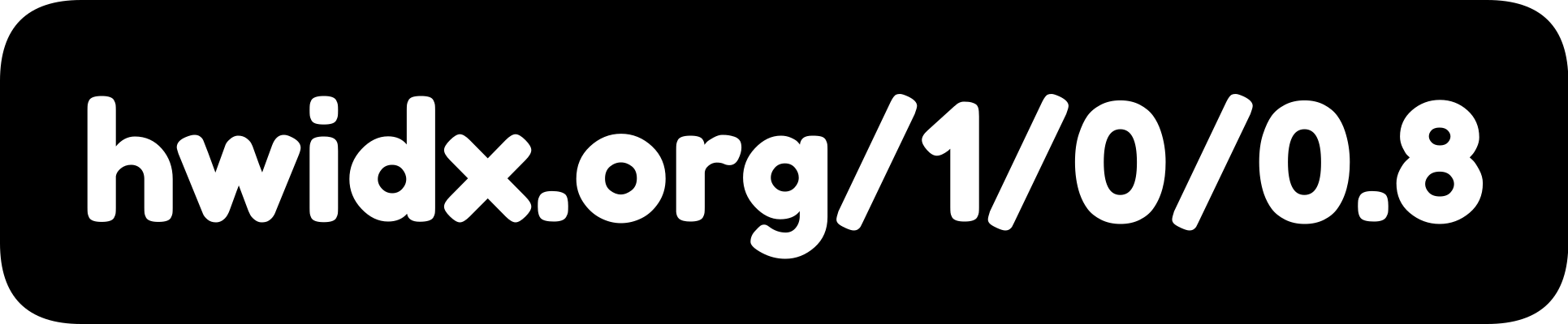 The hwidx.org URL as a QR code with label mark